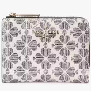 Kate Spade Black and White Clover Wallet